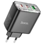 Зарядное устройство HOCO CS44A Smart PD65W + QC3.0, Three-port charger U+2C, Черный